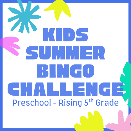 Graphic of Kids Summer Bingo Challenge Logo